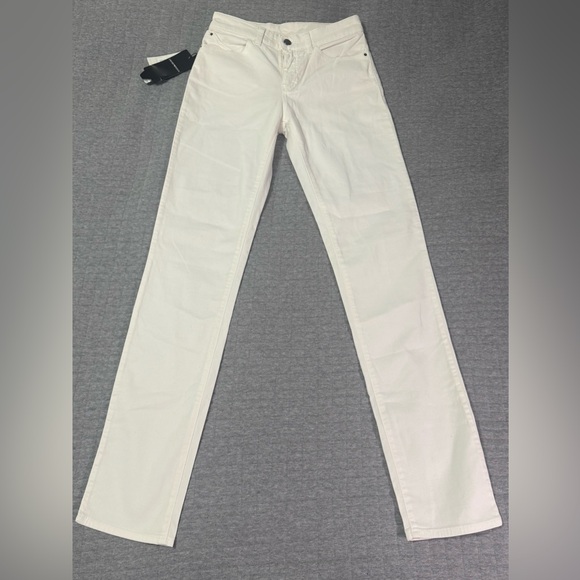 Emporio Armani Denim - Emporio Armani J18 Straight Leg Slim Fit White Women’s Jeans Size 24